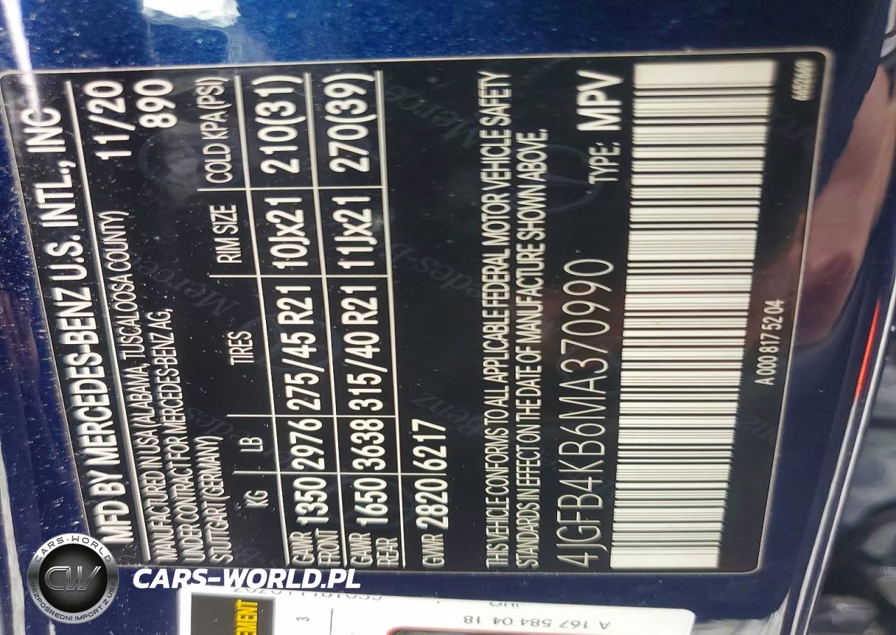 2021 Mercedes-Benz Gle 350 4Matic VIN:4JGFB4KB6MA370990 - 12