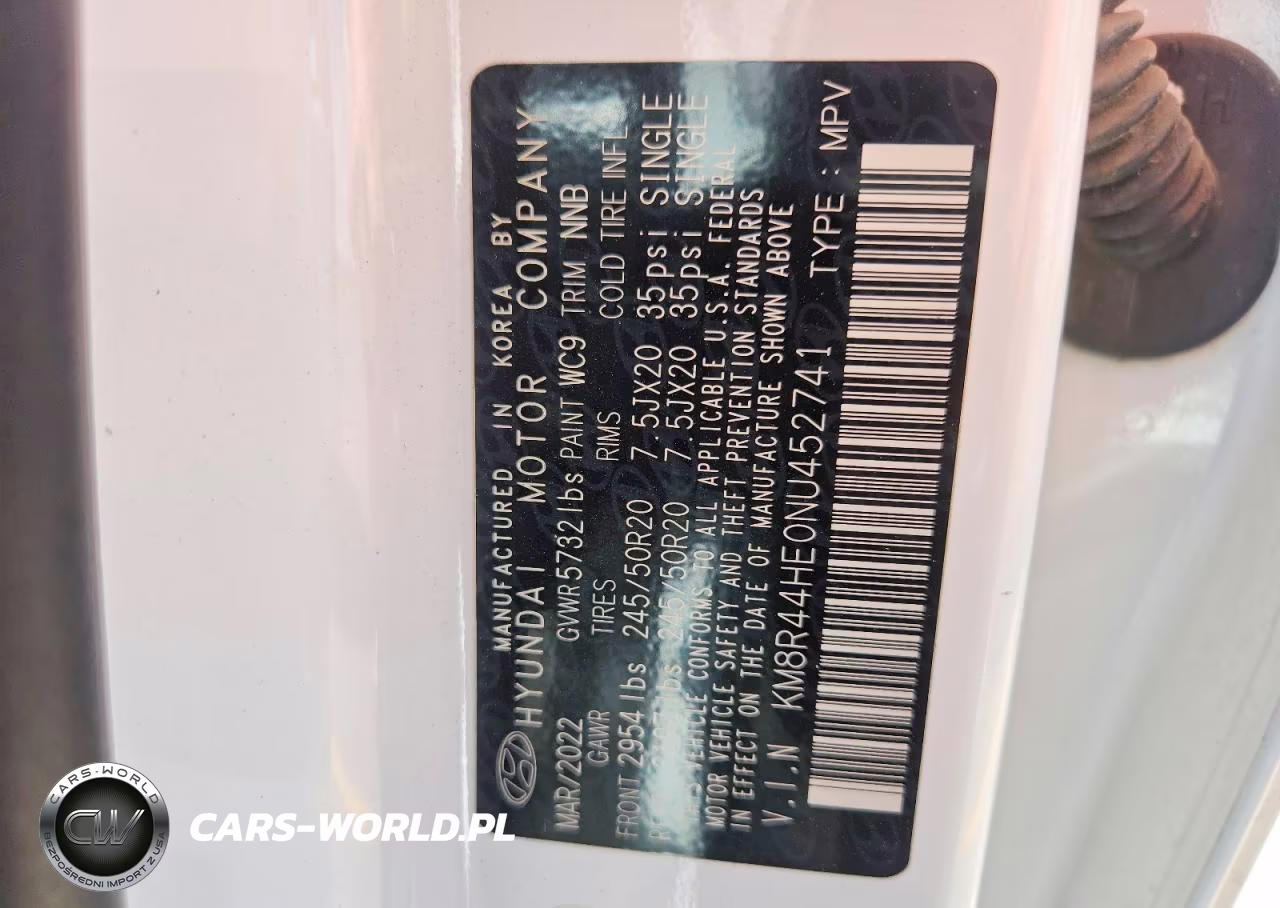 2022 Hyundai Palisade Sel VIN:KM8R44HE0NU452741 - 12