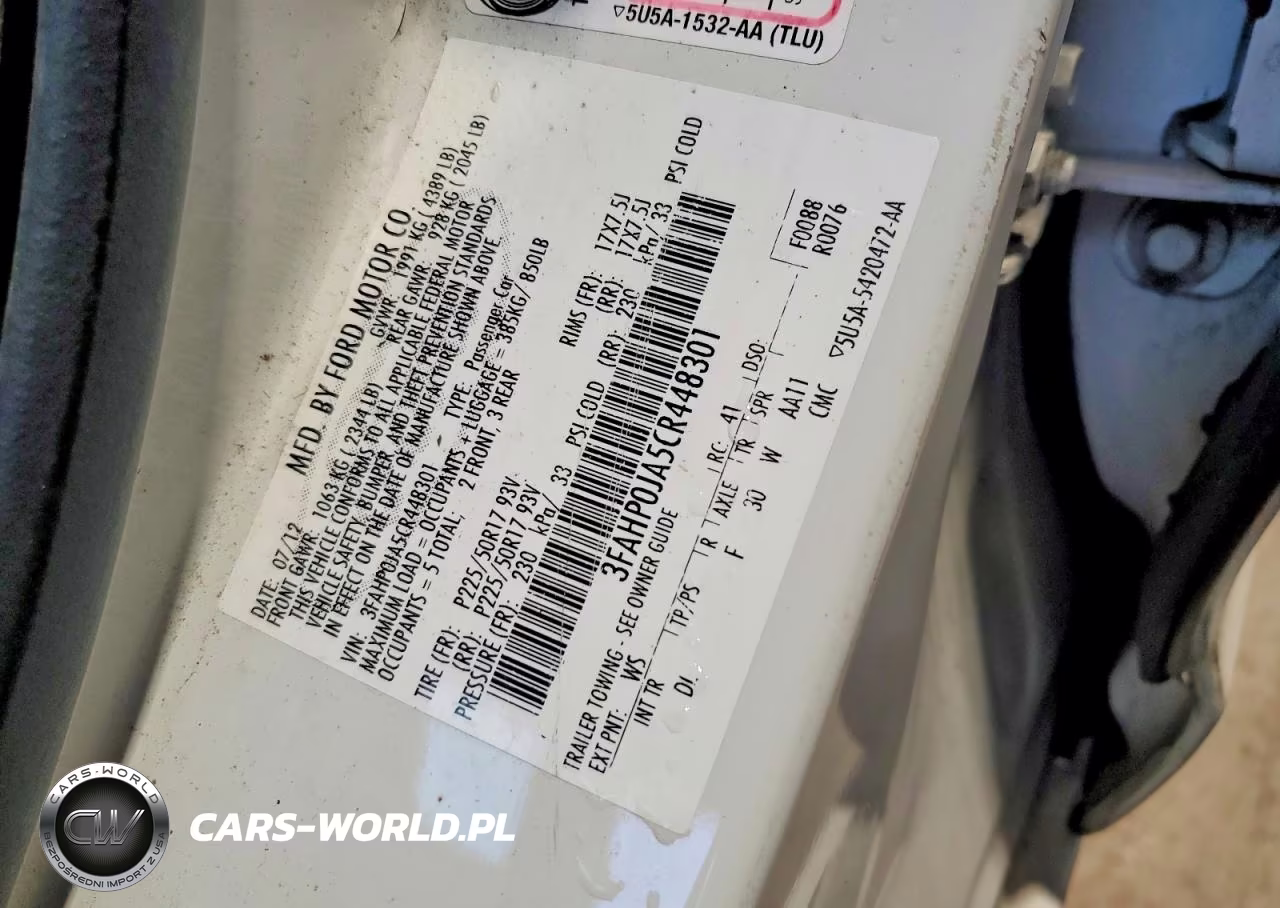 2012 Ford Fusion Sel VIN:3FAHP0JA5CR448301 - 12