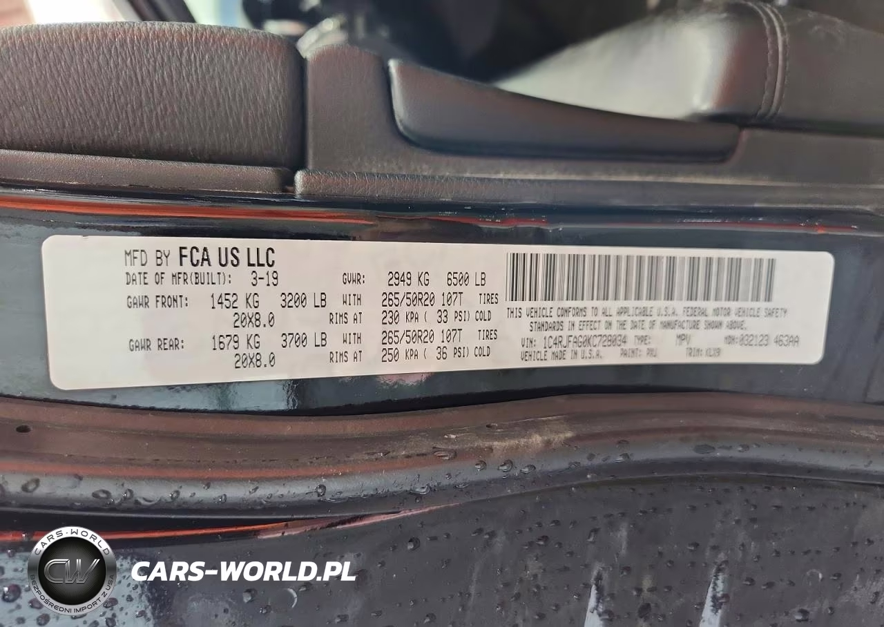 2019 Jeep Grand Cherokee Laredo VIN:1C4RJFAG0KC728034 - 12