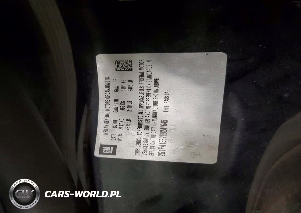 2014 Chevrolet Camaro Ls VIN:2G1FA1E32E9241645 - 12