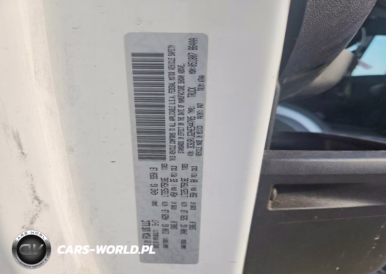 2017 Ram Promaster 3500 Delivery Van VIN:3C6URVJG2HE544705 - 13