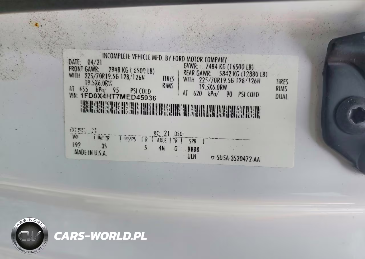 2021 Ford F450 Super Duty VIN:1FD0X4HT7MED45936 - 12