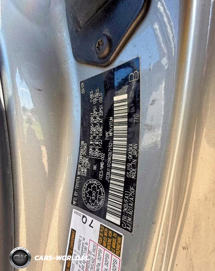 2009 Toyota Fj Cruiser Base VIN:JTEBU11F09K067152 - 10