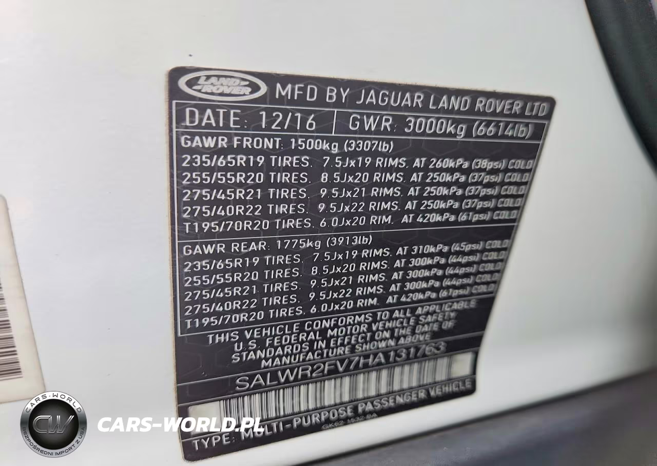 2017 Land Rover Range Rover Sport Hse VIN:SALWR2FV7HA131763 - 13
