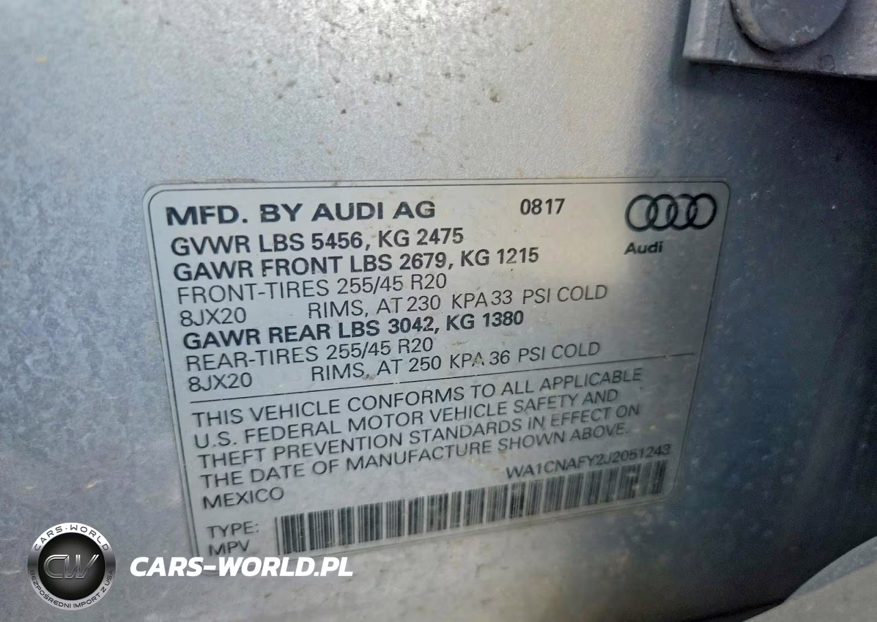 2018 Audi Q5 Prestige VIN:WA1CNAFY2J2051243 - 13