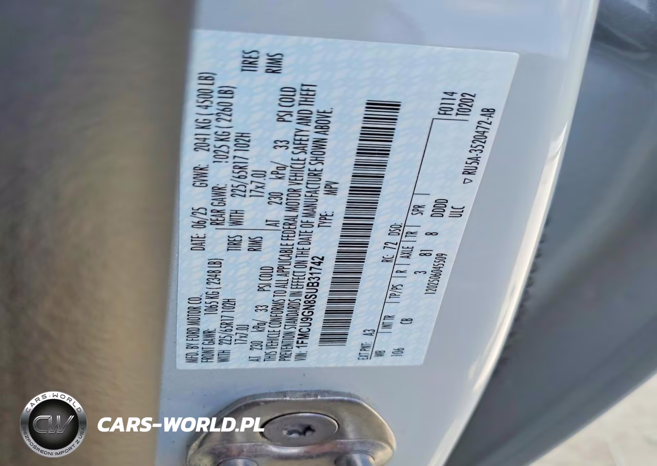 2025 Ford Escape Active VIN:1FMCU9GN8SUB31742 - 14