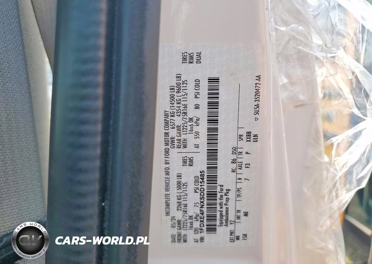 2025 Ford Econoline E450 Super Duty Cutaway Van VIN:1FDXE4FNXSDD15485 - 13