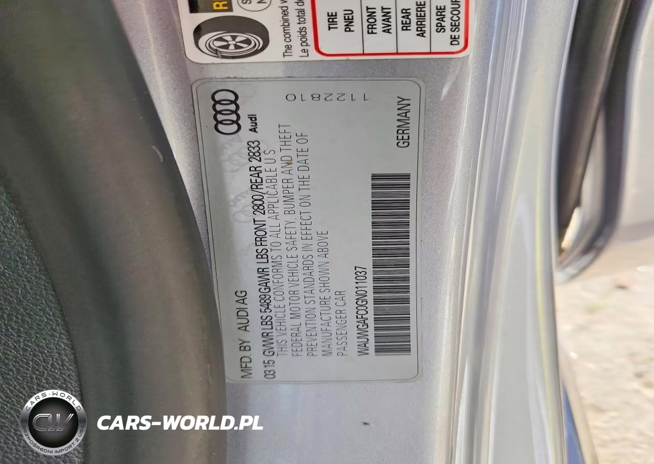 2016 Audi A7 Premium Plus VIN:WAUWGAFC0GN011037 - 12