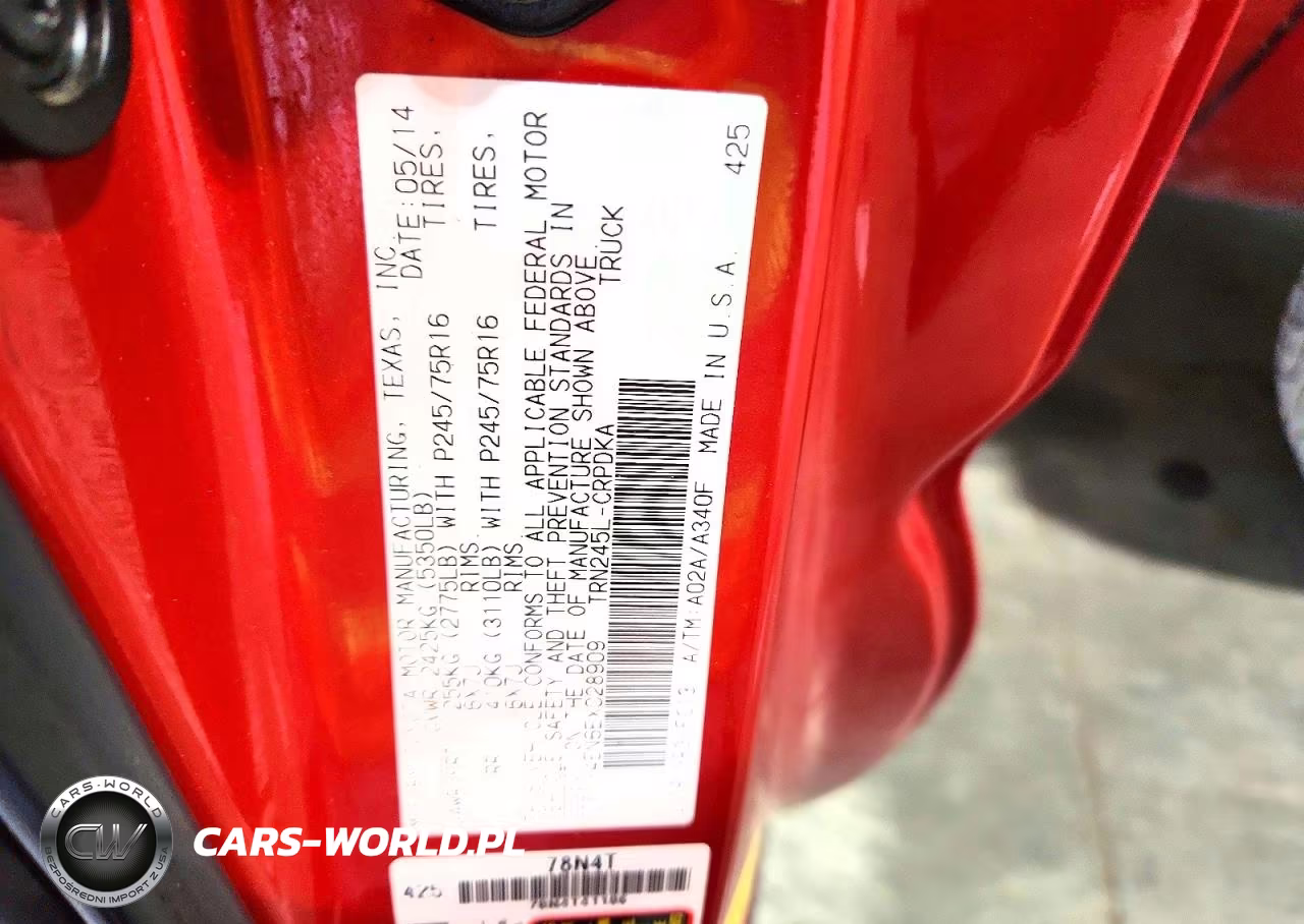 2014 Toyota Tacoma Base VIN:5TFUX4EN6EX028909 - 12
