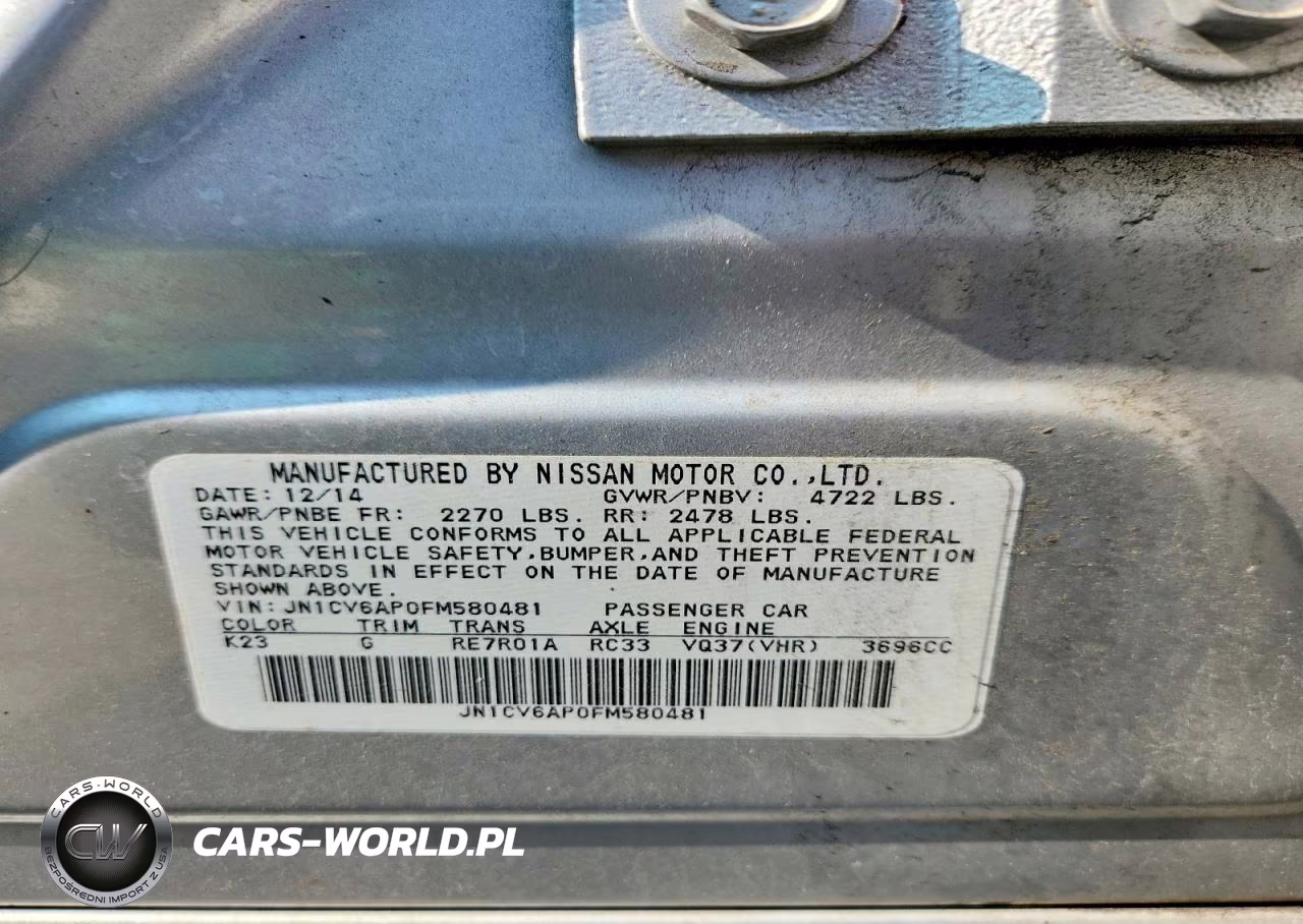 2015 Infiniti Q40 Base VIN:JN1CV6AP0FM580481 - 12
