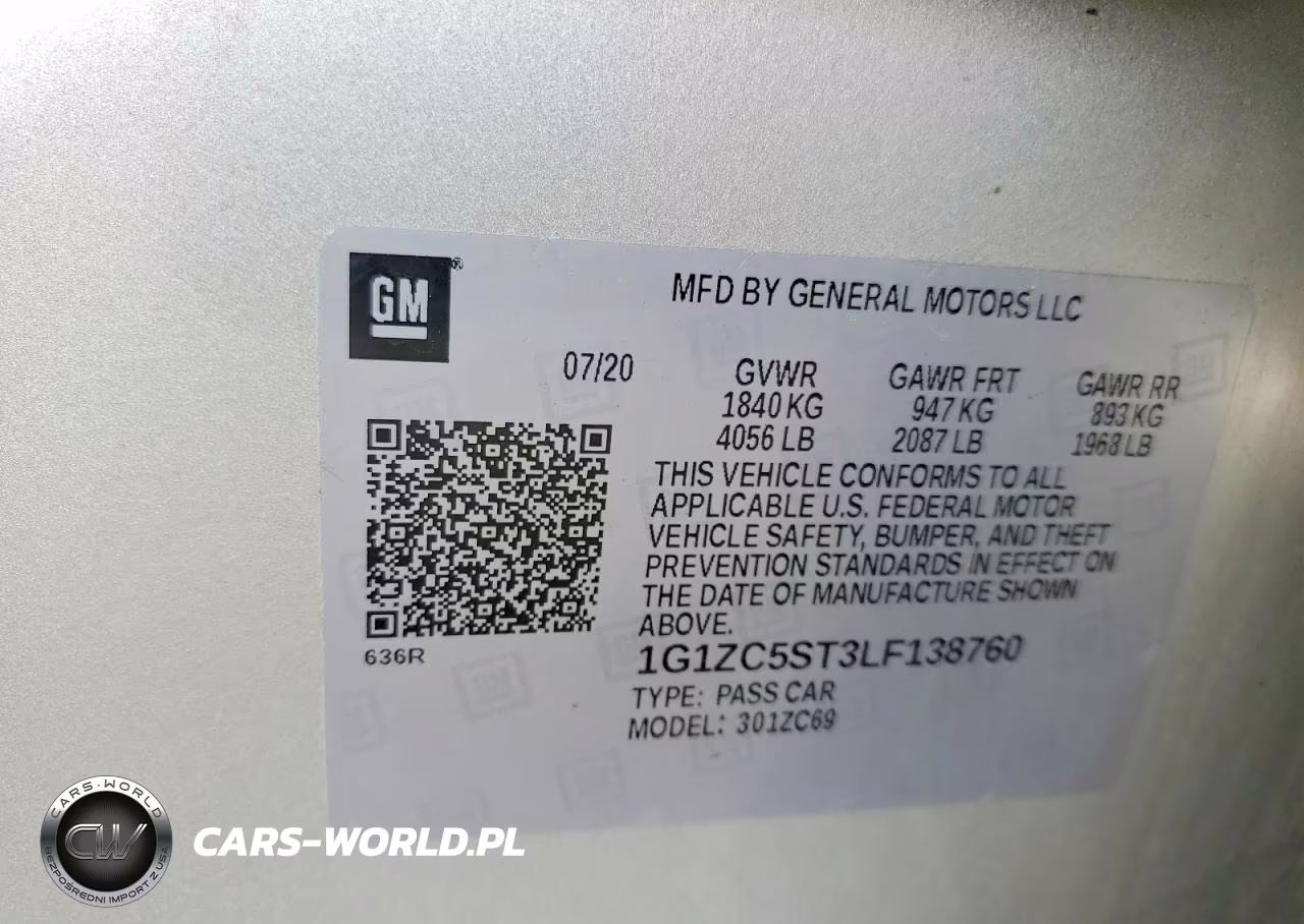 2020 Chevrolet Malibu Ls VIN:1G1ZC5ST3LF138760 - 12
