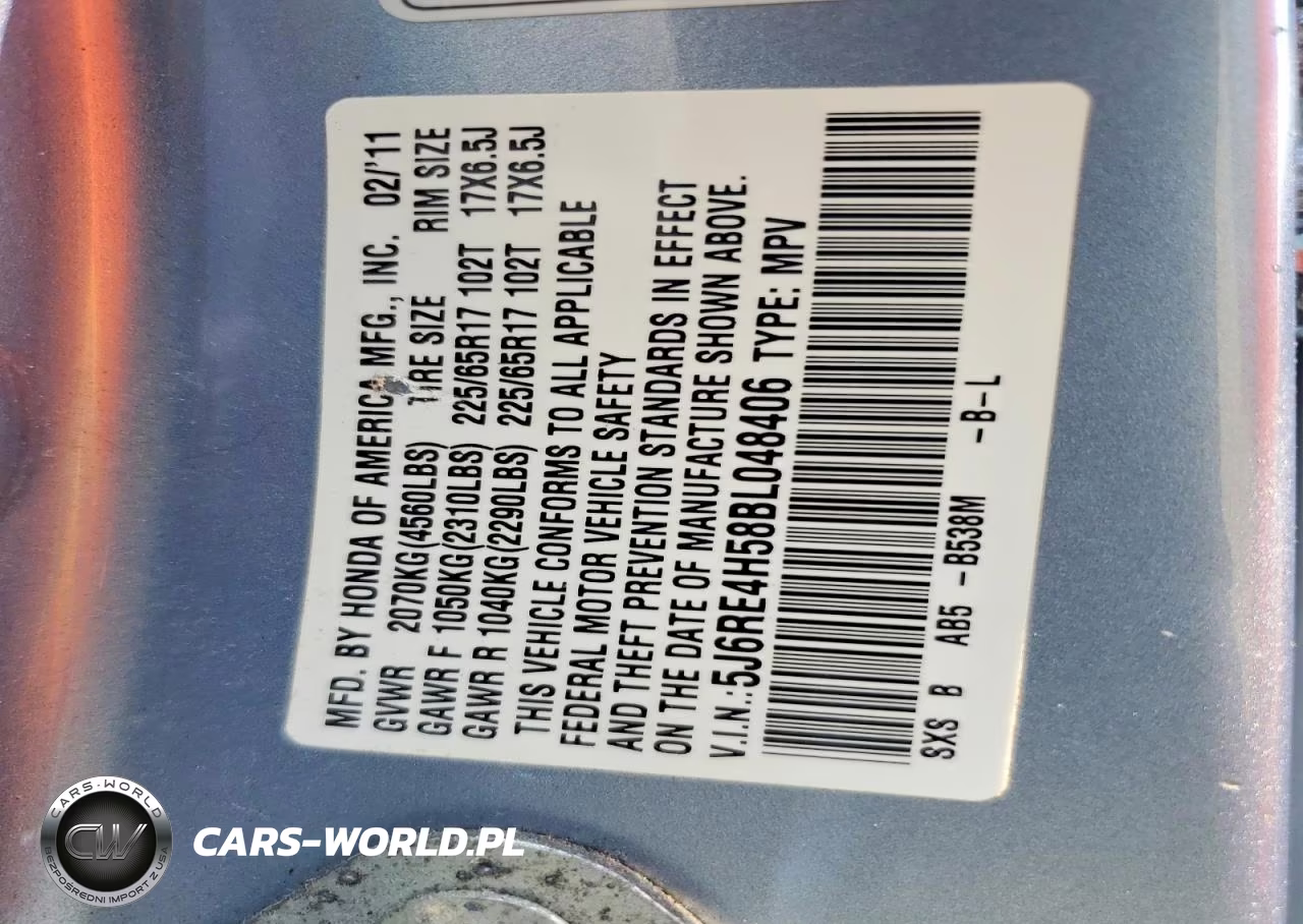 2011 Honda Cr-V Ex VIN:5J6RE4H58BL048406 - 13