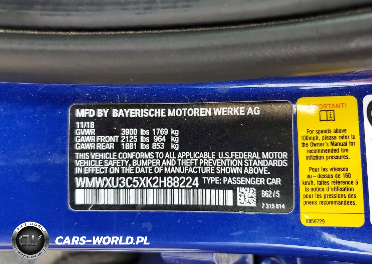 2019 Mini Cooper S VIN:WMWXU3C5XK2H88224 - 12