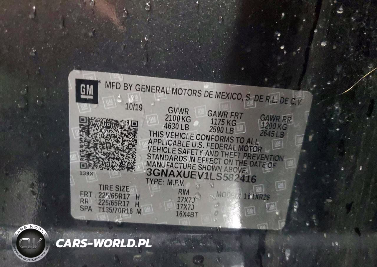 2020 Chevrolet Equinox Lt VIN:3GNAXUEV1LS582416 - 12