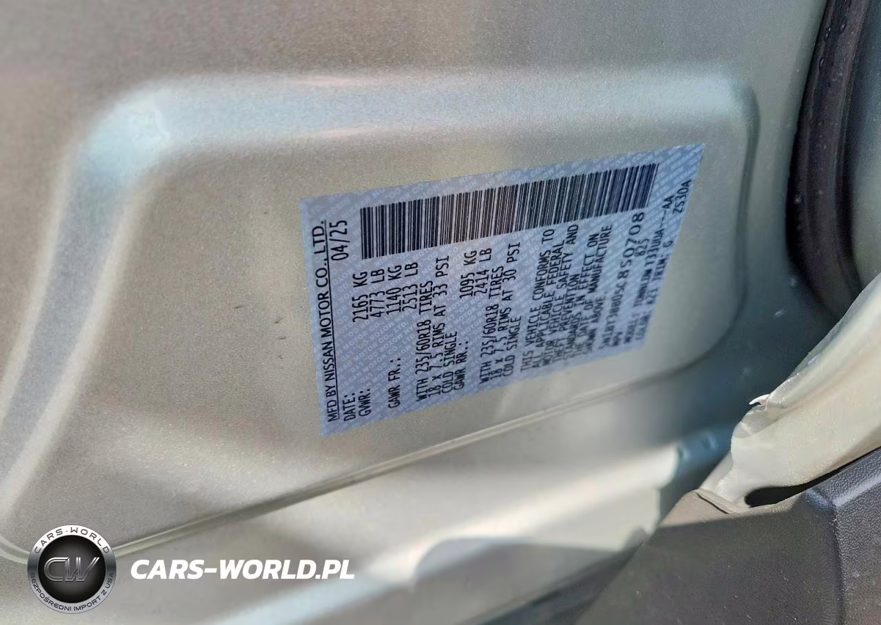 2025 Nissan Rogue Sv VIN:5N1BT3BB0SC850708 - 13