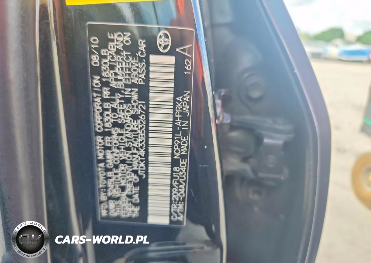 2011 Toyota Yaris Base VIN:JTDKT4K33B5326721 - 13