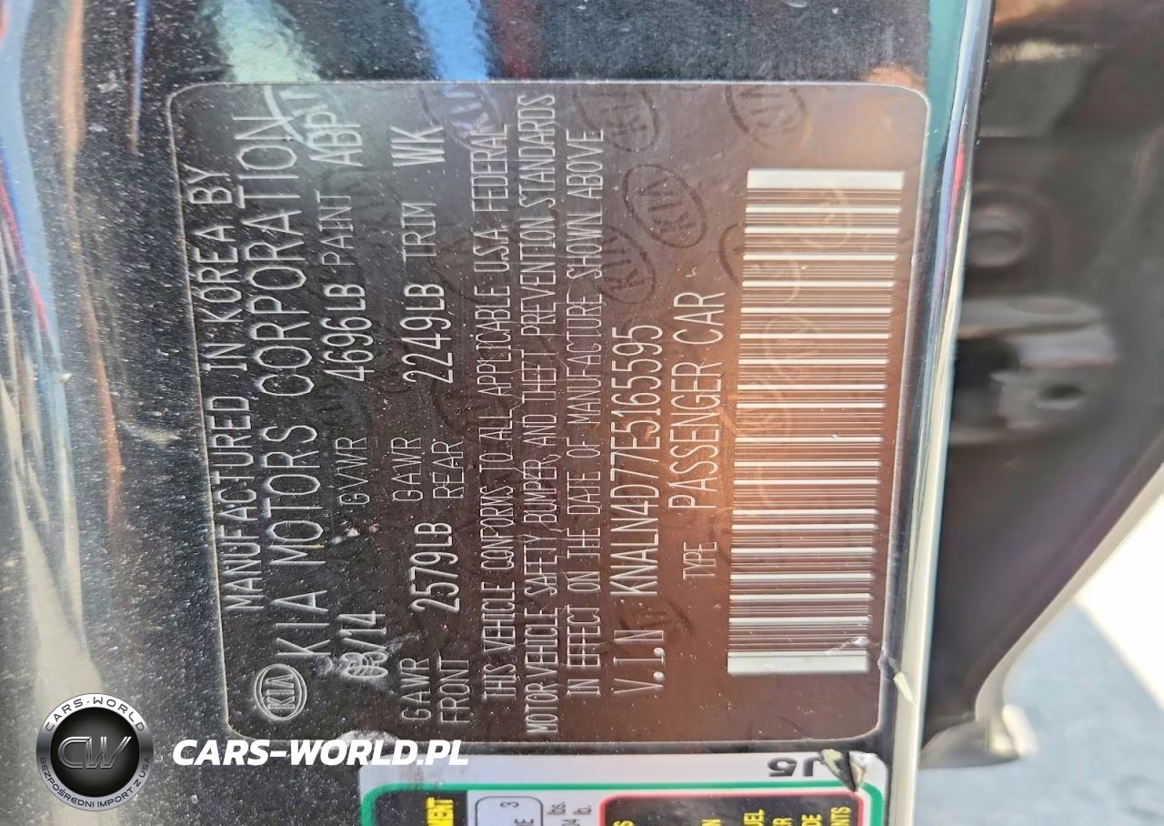 2014 Kia Cadenza Premium VIN:KNALN4D77E5165595 - 12