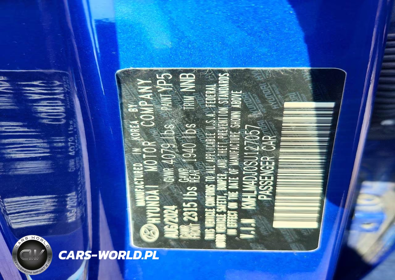 2025 Hyundai Elantra Hybrid Sel Sport VIN:KMHLM4DJ0SU127057 - 12