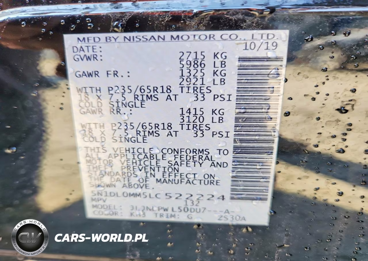 2020 INFINITI QX60 PURE AWD VIN:5N1DL0MM5LC522224 - 13