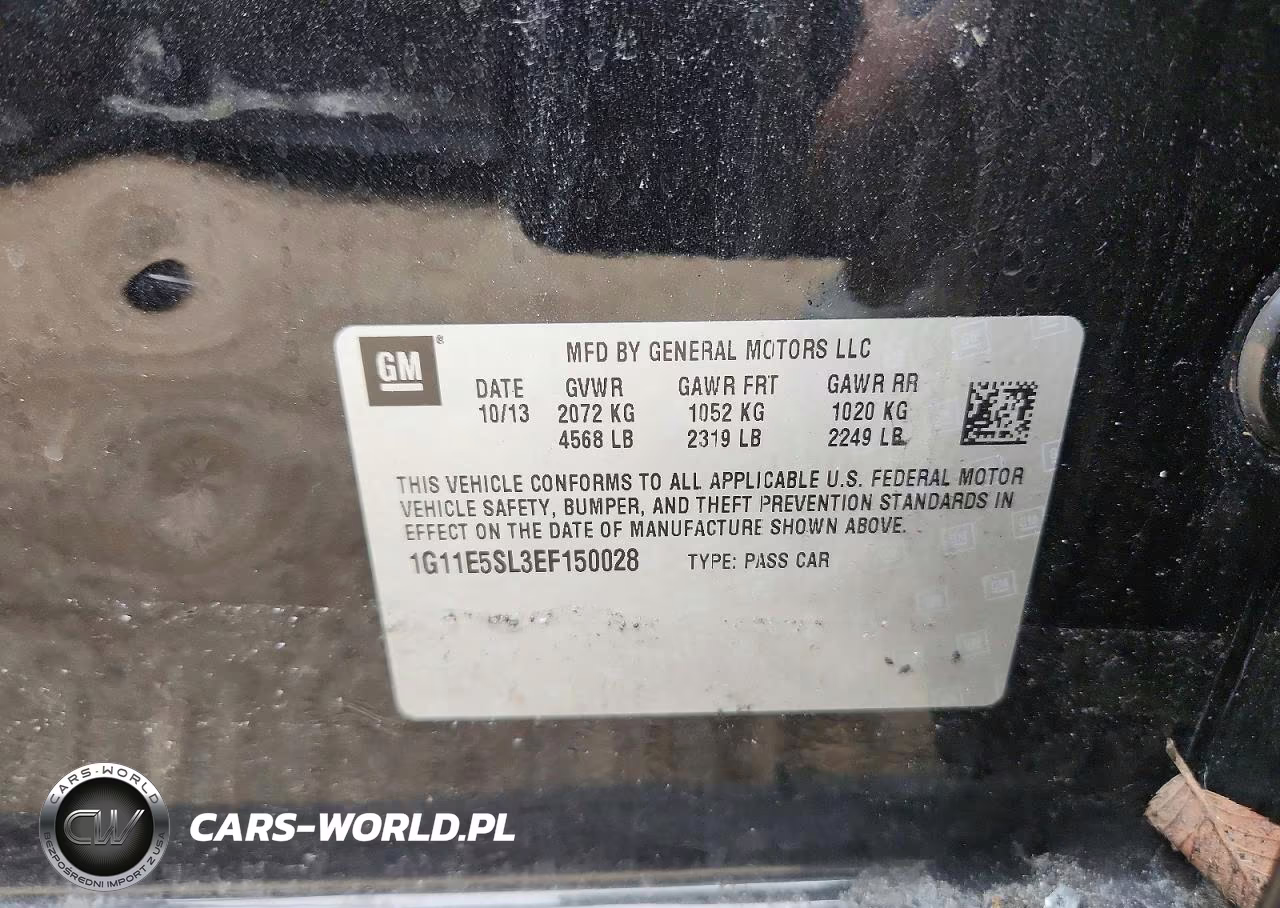 2014 Chevrolet Malibu 2Lt VIN:1G11E5SL3EF150028 - 12