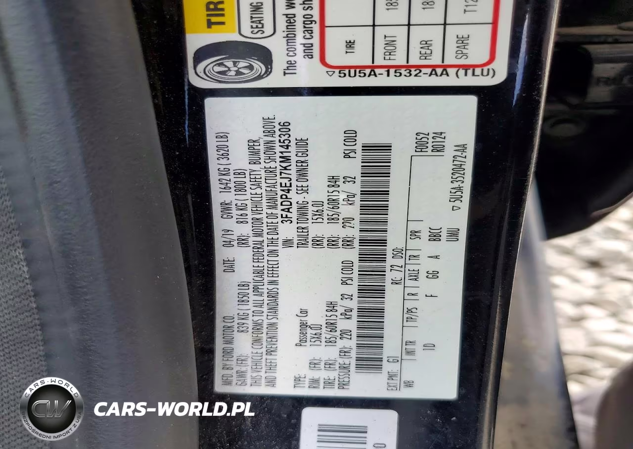 2019 Ford Fiesta Se VIN:3FADP4EJ7KM145306 - 12