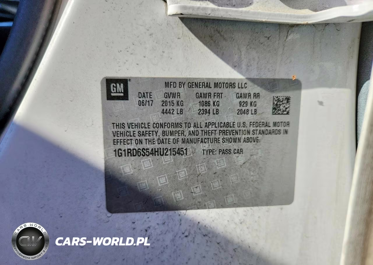 2017 Chevrolet Volt Premier VIN:1G1RD6S54HU215451 - 12