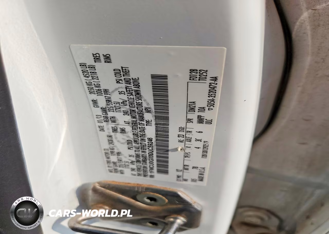 2013 Ford Escape Se VIN:1FMCU0GX0DUC59246 - 13