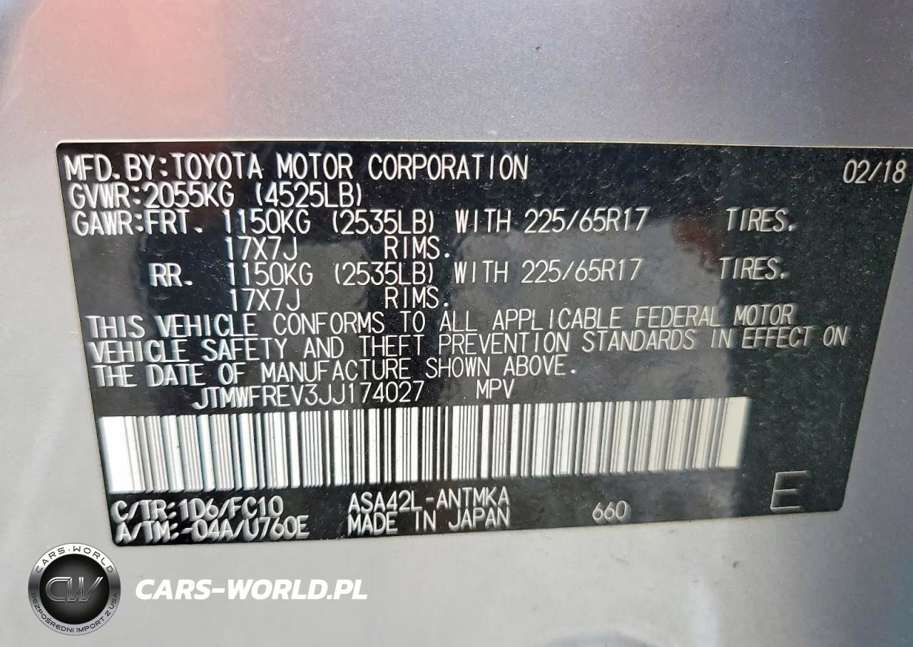 2018 Toyota Rav4 Xle VIN:JTMWFREV3JJ174027 - 13