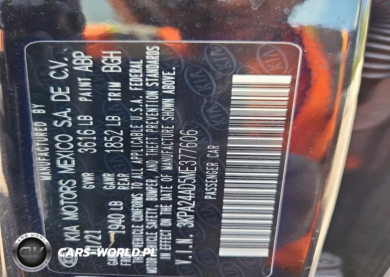2021 Kia Rio S VIN:3KPA24AD5ME377606 - 12
