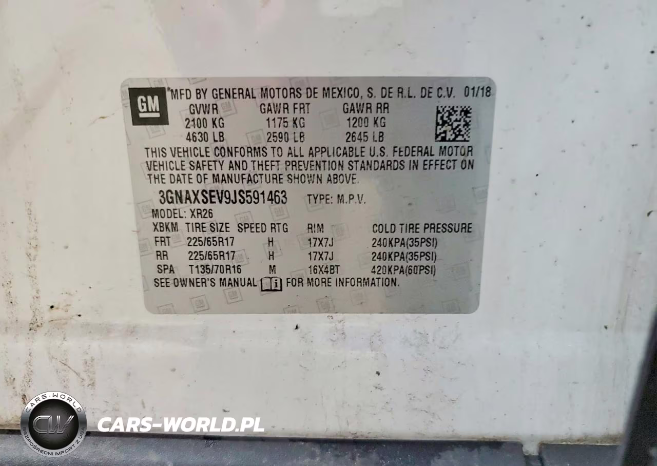 2018 Chevrolet Equinox Lt VIN:3GNAXSEV9JS591463 - 13
