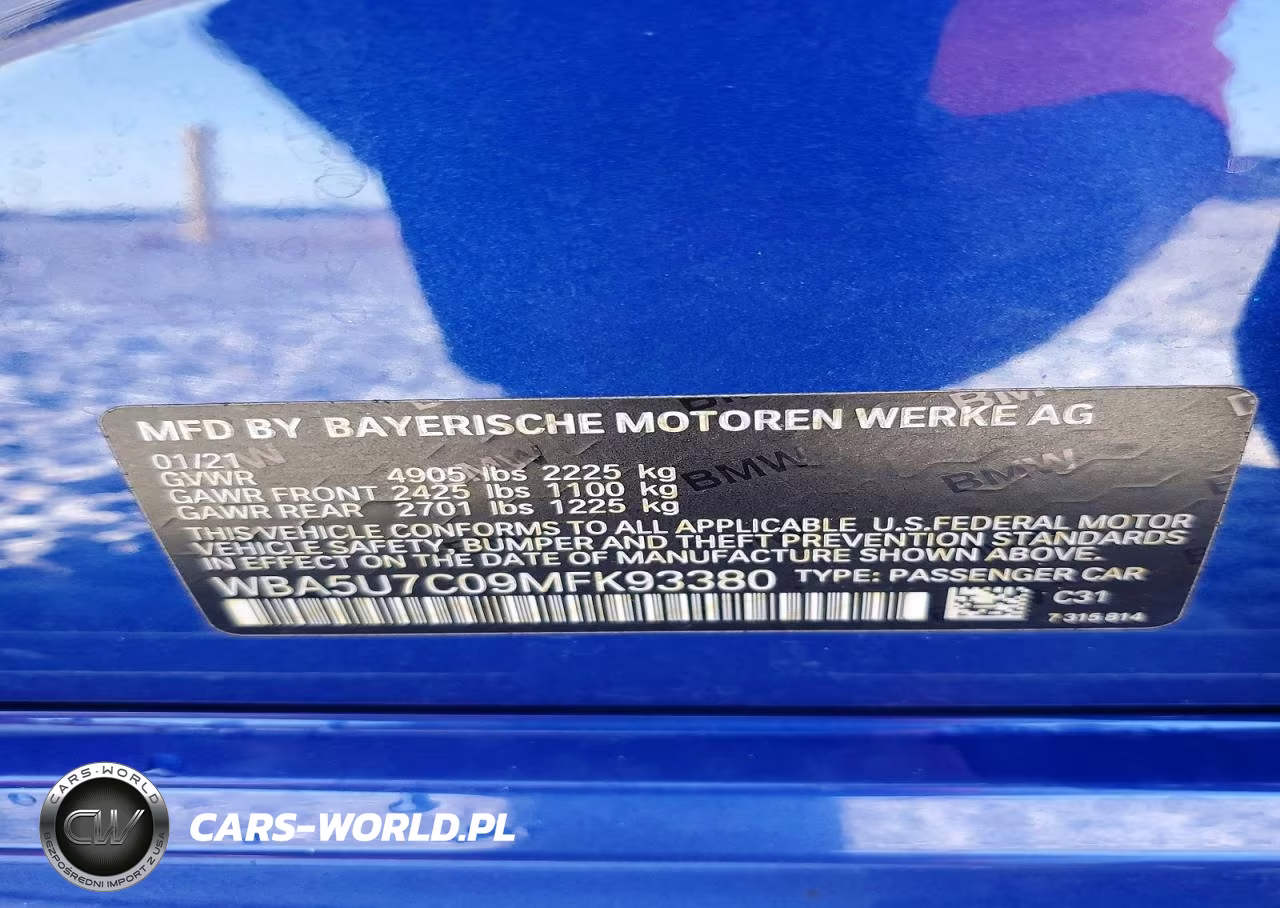 2021 BMW M340I VIN:WBA5U7C09MFK93380 - 12