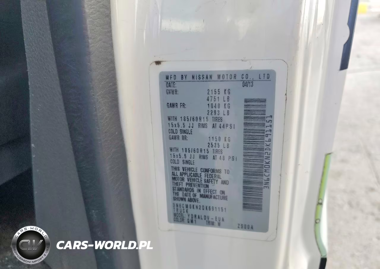 2013 Nissan Nv200 S VIN:3N6CM0KN2DK691151 - 13