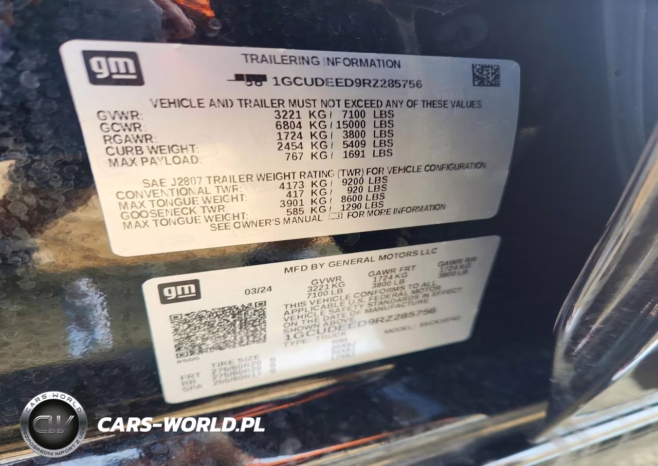 2024 Chevrolet Silverado K1500 Rst VIN:1GCUDEED9RZ285756 - 12