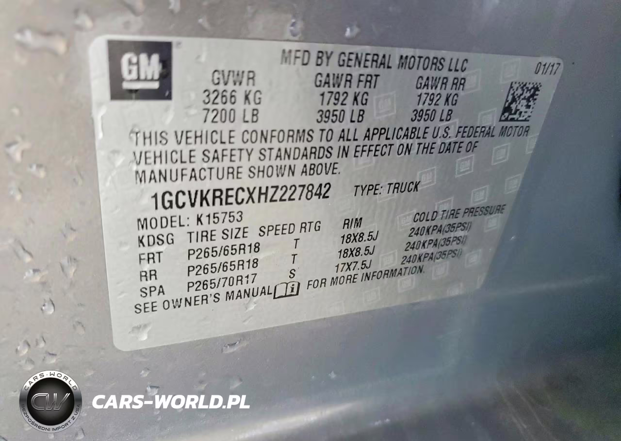 2017 Chevrolet Silverado K1500 Lt VIN:1GCVKRECXHZ227842 - 12