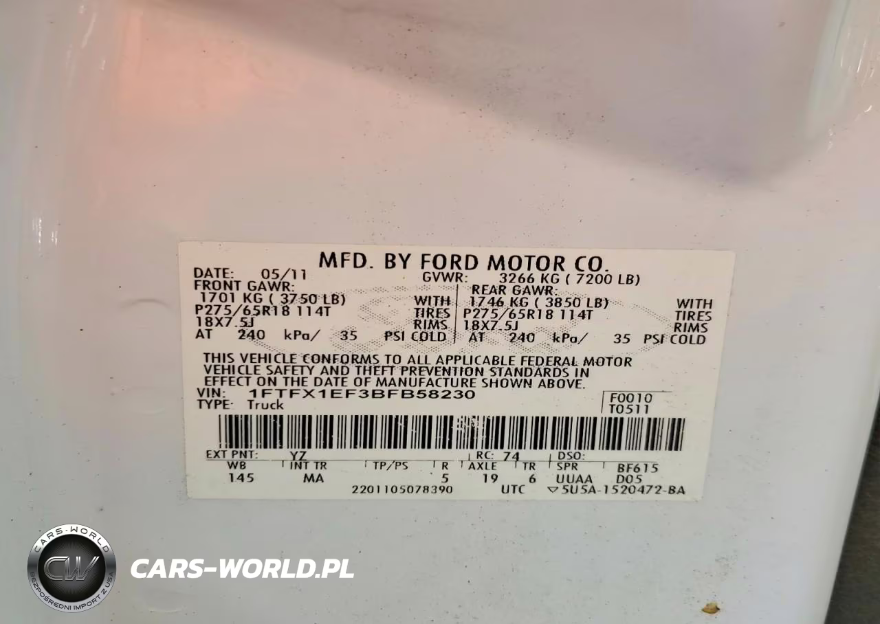 2011 Ford F150 Super Cab VIN:1FTFX1EF3BFB58230 - 12