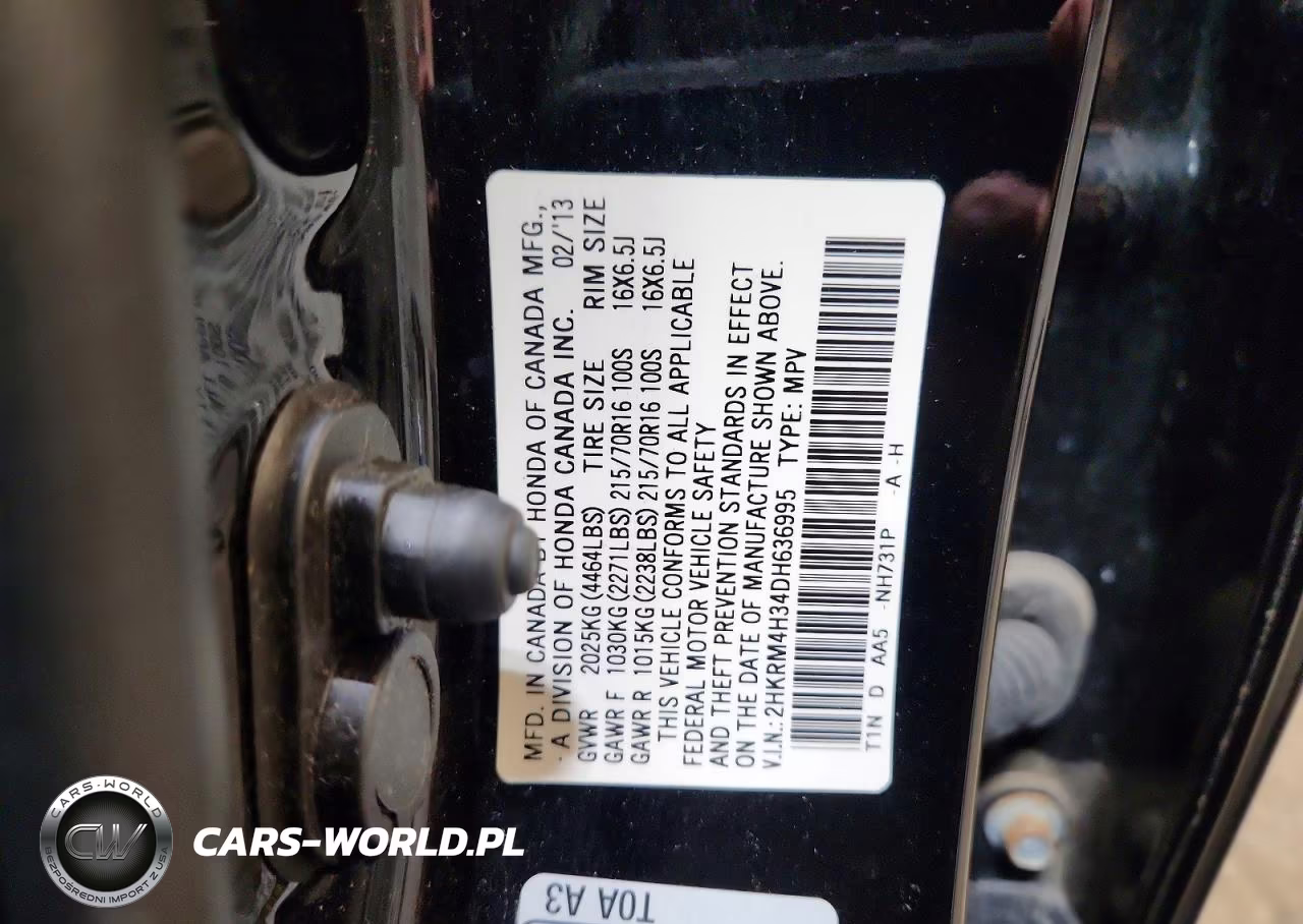2013 Honda Cr-V Lx VIN:2HKRM4H34DH636995 - 14