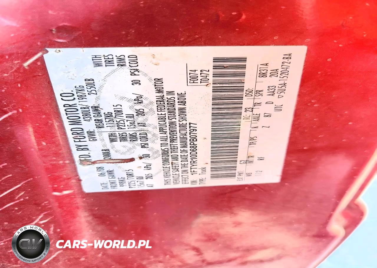 2008 Ford Ranger VIN:1FTYR10D68PB07977 - 12