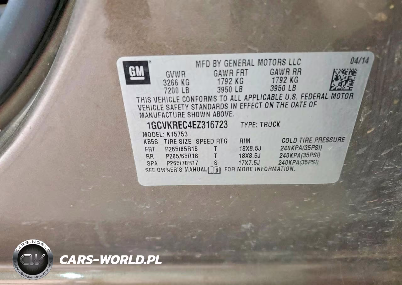 2014 Chevrolet Silverado K1500 Lt VIN:1GCVKREC4EZ316723 - 12