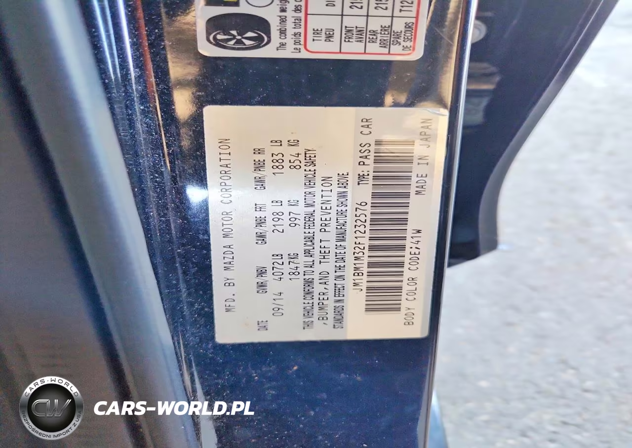 2015 Mazda 3 Grand Touring VIN:JM1BM1M32F1232576 - 13