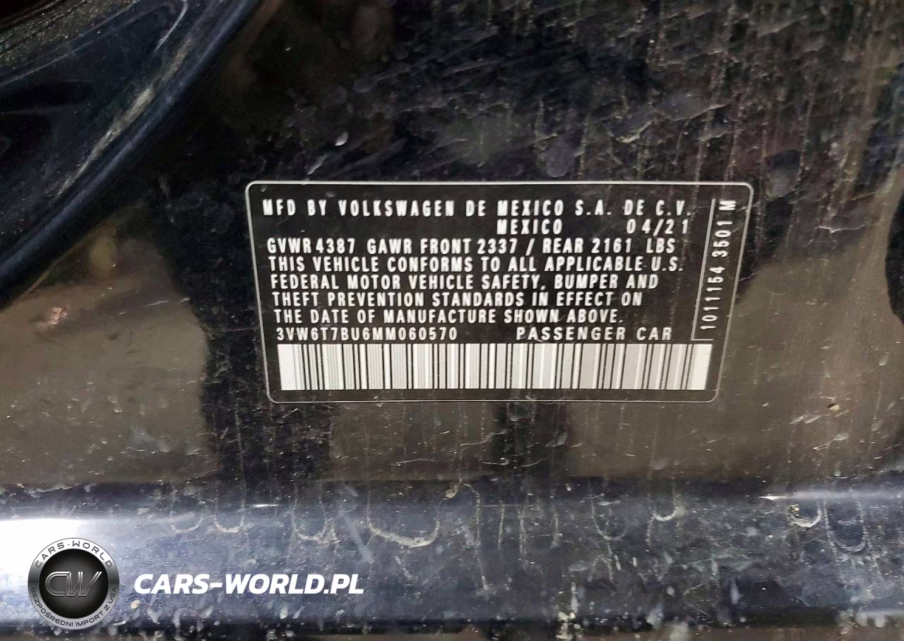 2021 Volkswagen Jetta Gli VIN:3VW6T7BU6MM060570 - 12
