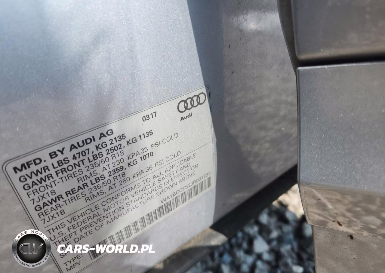 2018 Audi Q3 Premium VIN:WA1BCCFS2JR001233 - 13