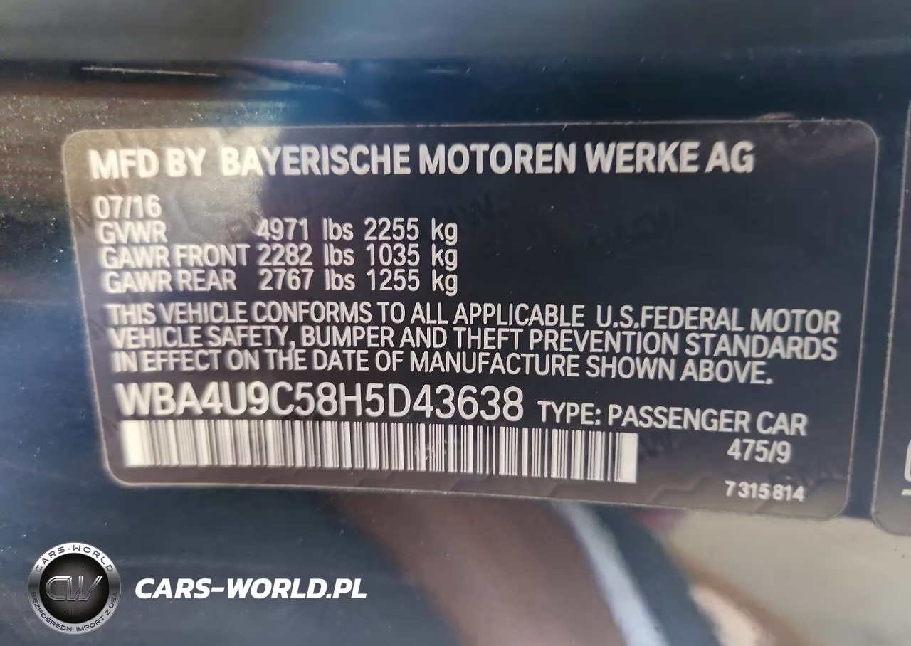 2017 BMW 430Xi VIN:WBA4U9C58H5D43638 - 12