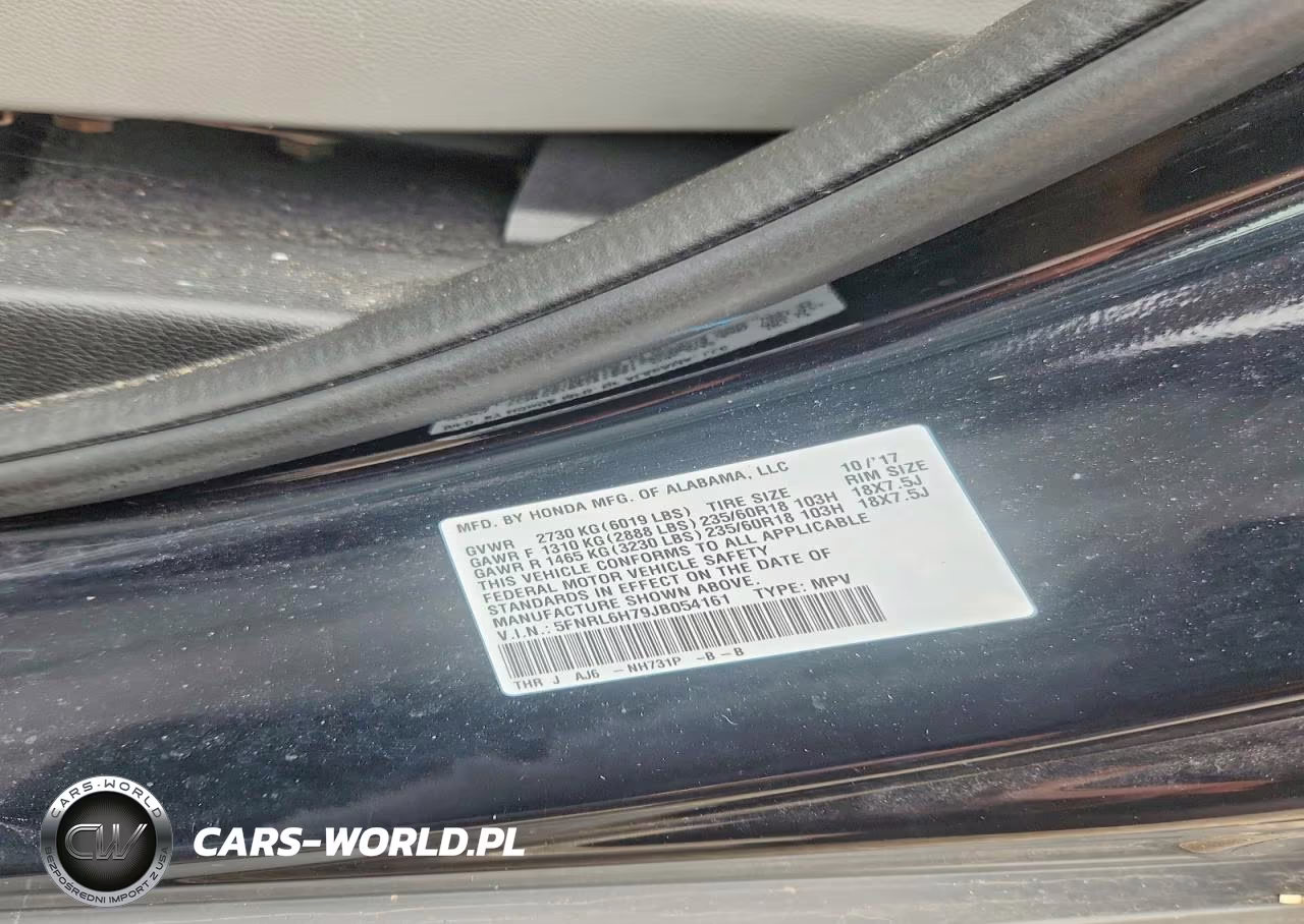 2018 Honda Odyssey Exl VIN:5FNRL6H79JB054161 - 13
