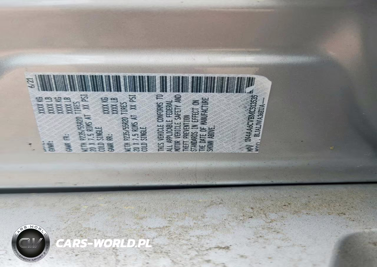 2020 Nissan Maxima Sl VIN:1N4AA6DVXLC377096 - 13