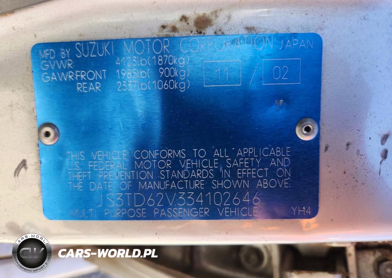 2003 Suzuki Grand Vitara Jlx Limited VIN:JS3TD62V334102646 - 13
