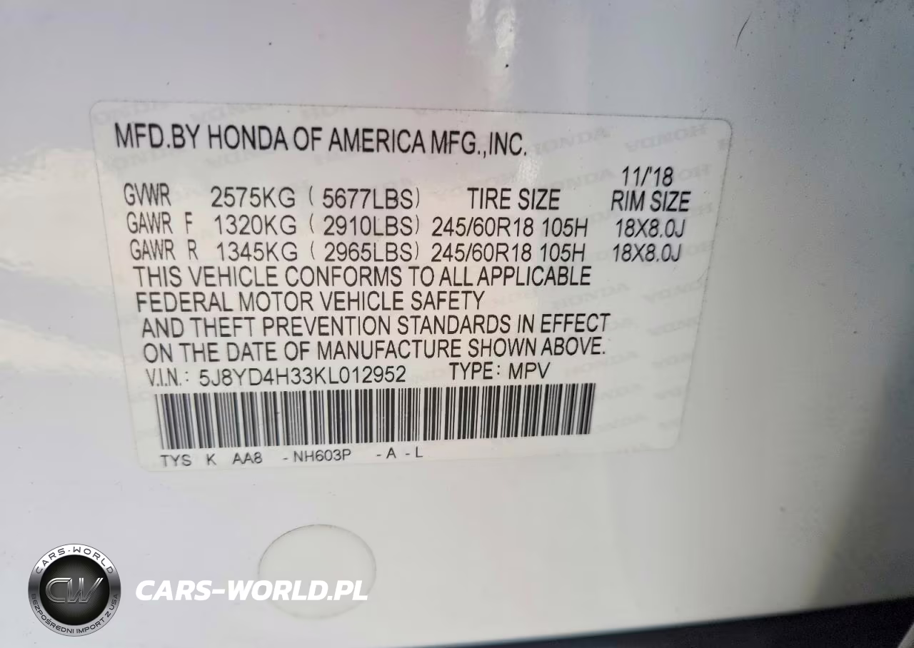 2019 Acura Mdx VIN:5J8YD4H33KL012952 - 13