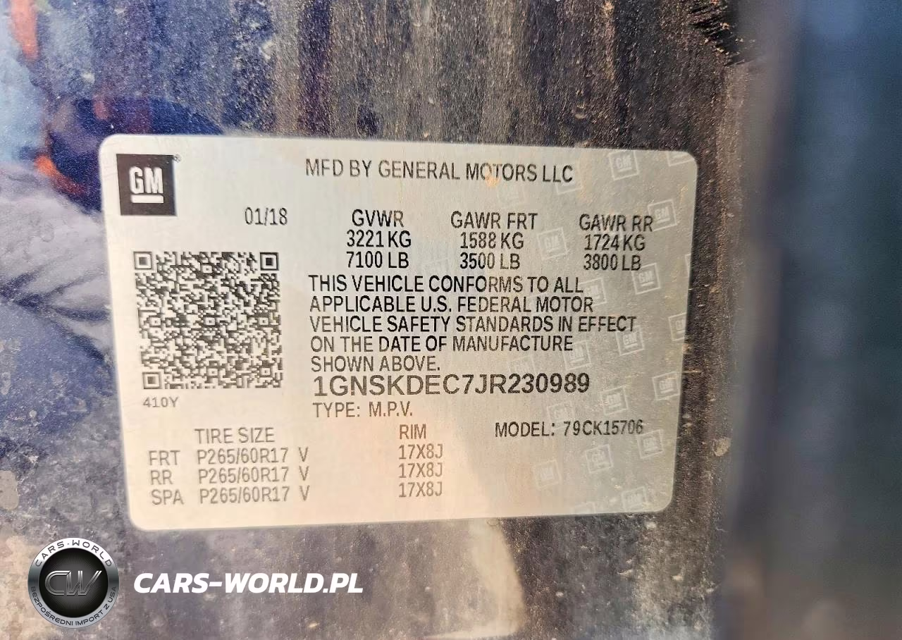 2018 Chevrolet Tahoe Police VIN:1GNSKDEC7JR230989 - 13