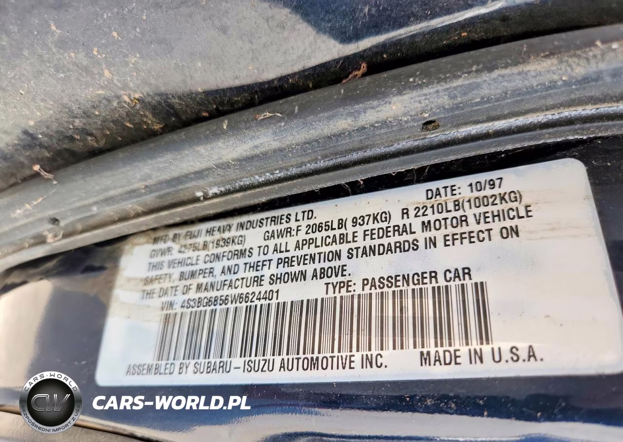 1998 Subaru Legacy 30Th Anniversary Outback VIN:4S3BG6856W6624401 - 14