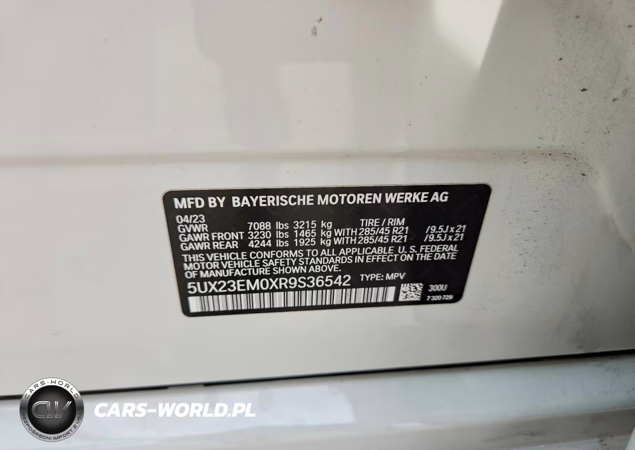 2024 BMW X7 xDrive40I VIN:5UX23EM0XR9S36542 - 14